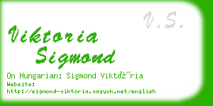 viktoria sigmond business card